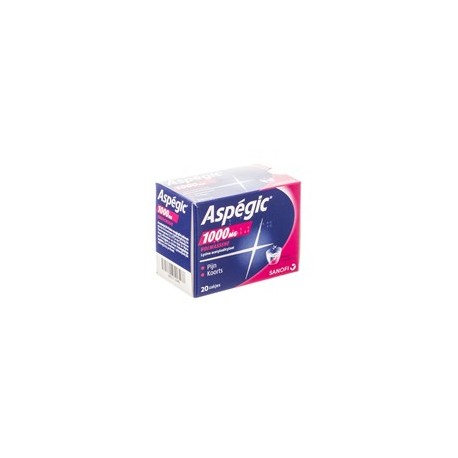 ASPEGIC 1000MG 20 SACHETS