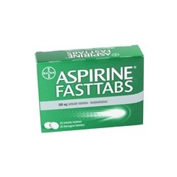 ASPIRINE FASTTABS 500MG 20 COMP