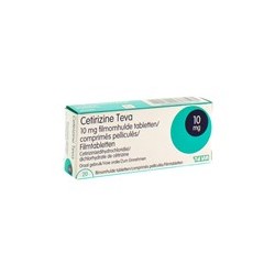 CETIRIZINE TEVA 10 MG 20 COMP