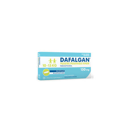 DAFALGAN SUPPOS PEDIAT 150 MG 12 SUPPOS