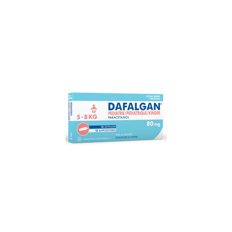 DAFALGAN SUPPOS PEDIT 80MG 12 SUPPOS