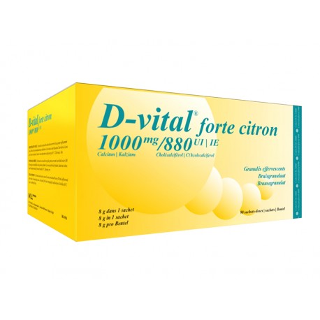 D-VITAL FORTE CITRON 1000/880 90 SACHETS