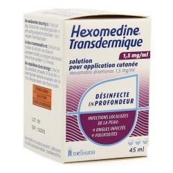 HEXOMEDINE TRANSCUTANEE SOL 45ML