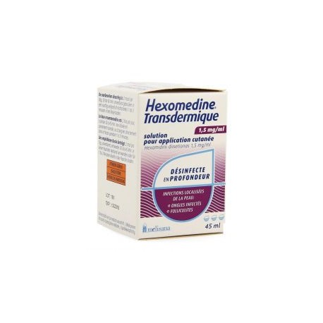 HEXOMEDINE TRANSCUTANEE SOL 45ML