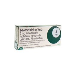 LEVOCETIRIZINE TEVA 5MG 40 COMP