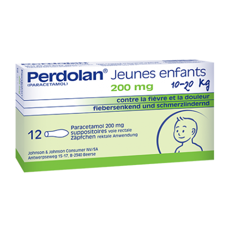 PERDOLAN SUPPOS JEUNES ENFANTS 12X 200 MG