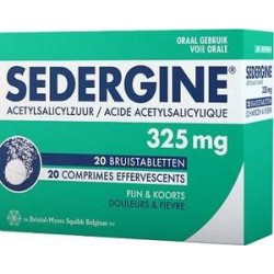 SEDERGINE 325MG 20 COMP EFF