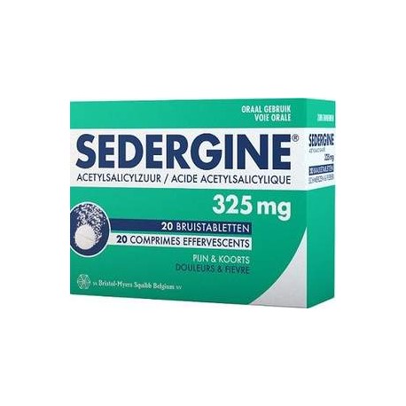 SEDERGINE 325MG 20 COMP EFF