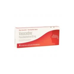 VASOCEDINE PSEUDOEPHEDRINE 6 COMPR