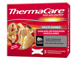 THERMACARE PATCH AUTO-CHAUFFANT MULTI-ZONES 3 PIECES