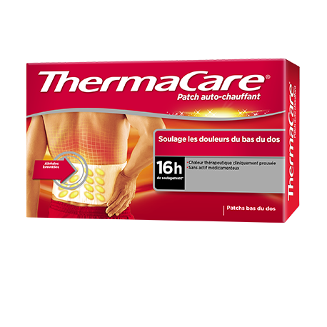THERMACARE PATCH AUTO-CHAUFFANT DOS 2 PIECES