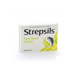 STREPSILS CITRON SANS SUCRE 36 PAST A SUCER