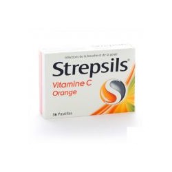 STREPSILS ORANGE VIT C 36 PAST A SUCER