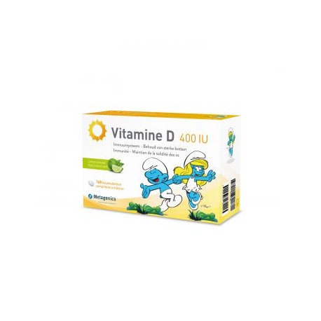 VITAMINE D 400UI 168 COMPRIMES A SUCER CITRON VERT METAGENICS