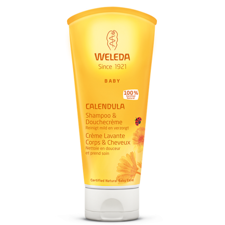 WELEDA CALENDULA CREME LAVANTE CORPS ET CHEVEUX 200ML