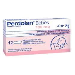 PERDOLAN SUPPOS BEBE 12X 100MG