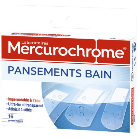MERCUROCHROME PANSEMENT BAIN 16 UNITES