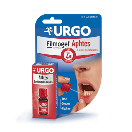 URGO APHTES PLAIES BUCCALE GOUT FRUIT FILMOGEL 6ML