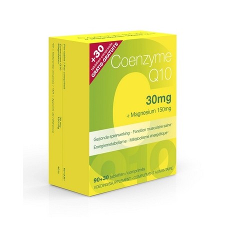 COENZYME Q10 30MG + MAGNESIUM 90 COMPRIMES+30 GRATUITS