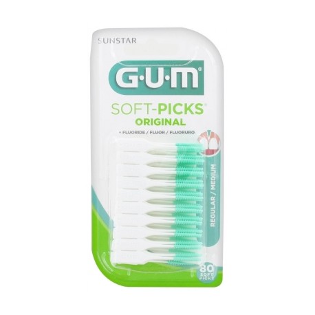 GUM SOFT-PICKS ORIGINAL REGULAR MEDIUM 80 PIECES