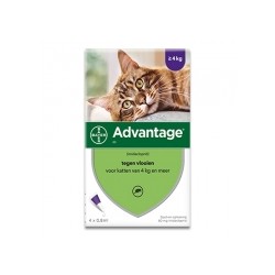 ADVANTAGE 80 VET CAT + DE 4 KG SPOT-ON 4 X 0.8 ML