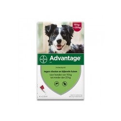 ADVANTAGE 250 DOG 10-25KG SPOT-ON 4X2.5ML