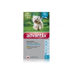 ADVANTIX 100/500 DOG 4-10KG SPOT-ON 4X1.0ML