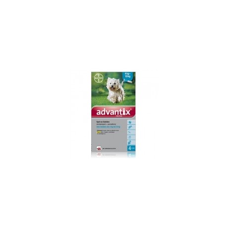 ADVANTIX 100/500 DOG 4-10KG SPOT-ON 4X1.0ML