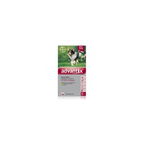 ADVANTIX 250/1250 DOG 10-25KG SPOT-ON 6X2.5ML