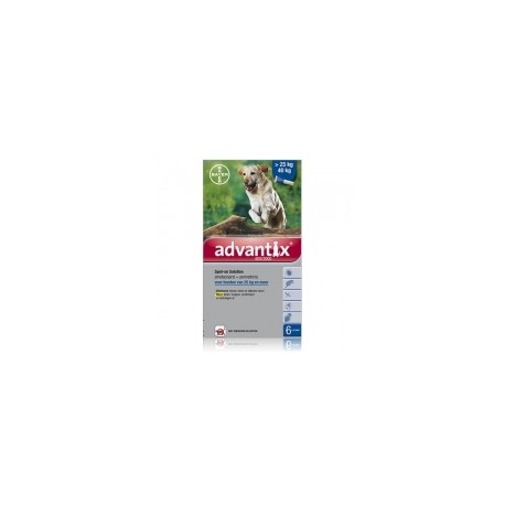 ADVANTIX 400/2000 DOG 25-40KG SPOT-ON 6X0.4ML