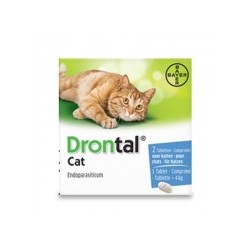 DRONTAL CHATS 2 COMPRIMES