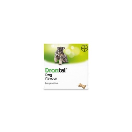 DRONTAL DOG TASTY BONE 150/144/5 2 COMPRIMES