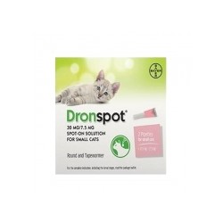 DRONSPOT VET. PETIT CHAT 30/7,5MG PIEPTTES 2X0,35ML