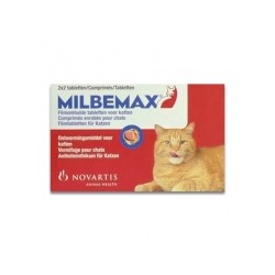 MILBEMAX VET CHATS DE PLUS DE 2KG 16/40MG 4COMPRIMES