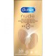 DUREX NUDE NO LATEX PRESERVATIFS 10 PIECES