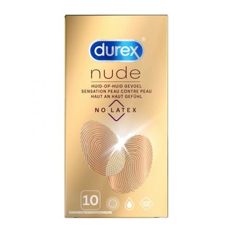 DUREX NUDE NO LATEX PRESERVATIFS 10 PIECES