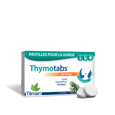 THYMOTABS ORANGE TILMAN 24 Pastilles à sucer