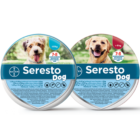 SERESTO COLLIER CHIEN DE MOINS DE 8 KG 38 CM 1.25-0.56