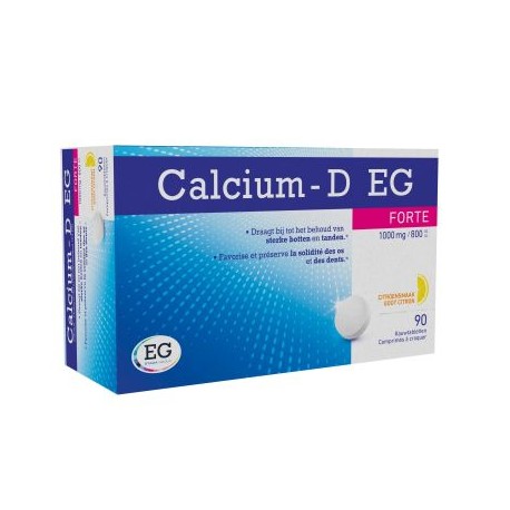 CALCIUM-D EG FORTE 1000MG/880UI EG CITRON 90 COMP A CROQUER