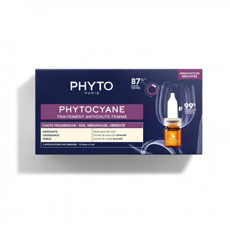 PHYTOCYANE TRT ANTI CHUTE FEMME CHUTE PROGRESSIVE 12 AMPOULES