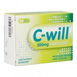 C WILL VITAMINE C 500 MG 20 CAPSULES