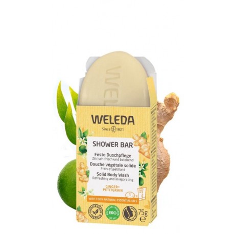 WELEDA SHOWER BAR GINGEMBRE + PETITGRAIN 75G