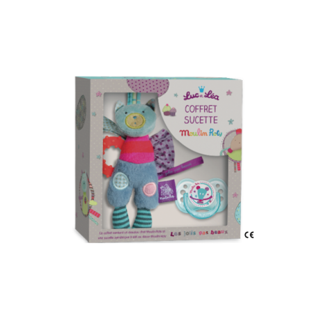 COFFRET DOUDOU CHAT MOULIN ROTY ET SUCETTE