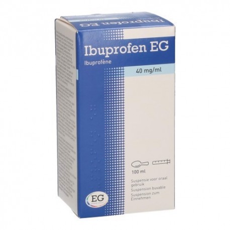 IBUPROFEN EG 40MG/ML SUSP BUVABLE 100 ML