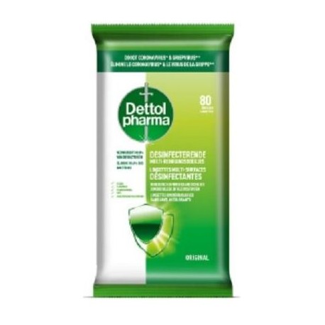 DETTOLPHARMA LINGETTES MULTI-USAGES 80 PIECES