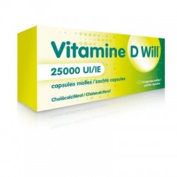 VITAMINE D WILL 25000 UI 4 CAPS MOLLES