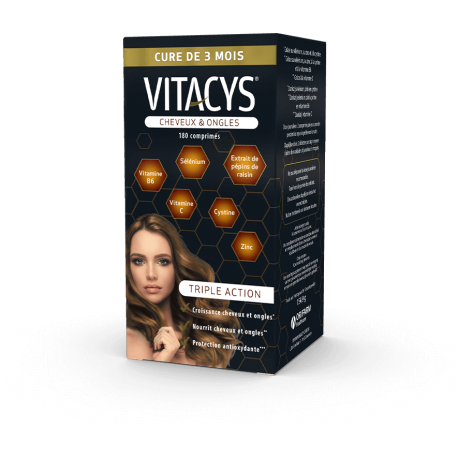 VITACYS CHEVEUX ET ONGLES 180 CAPS 2 MOIS + 1 MOIS GRATUIT