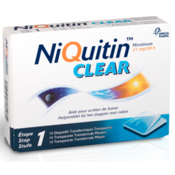 NIQUITIN CLEAR PATCHS 21MG 14 PATCHS