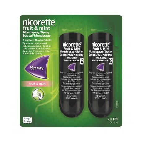 NICORETTE SPRAY BUCCAL FRUIT & MINT