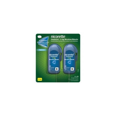 NICORETTE FRESHMINT 4MG 80 COMP A SUCER